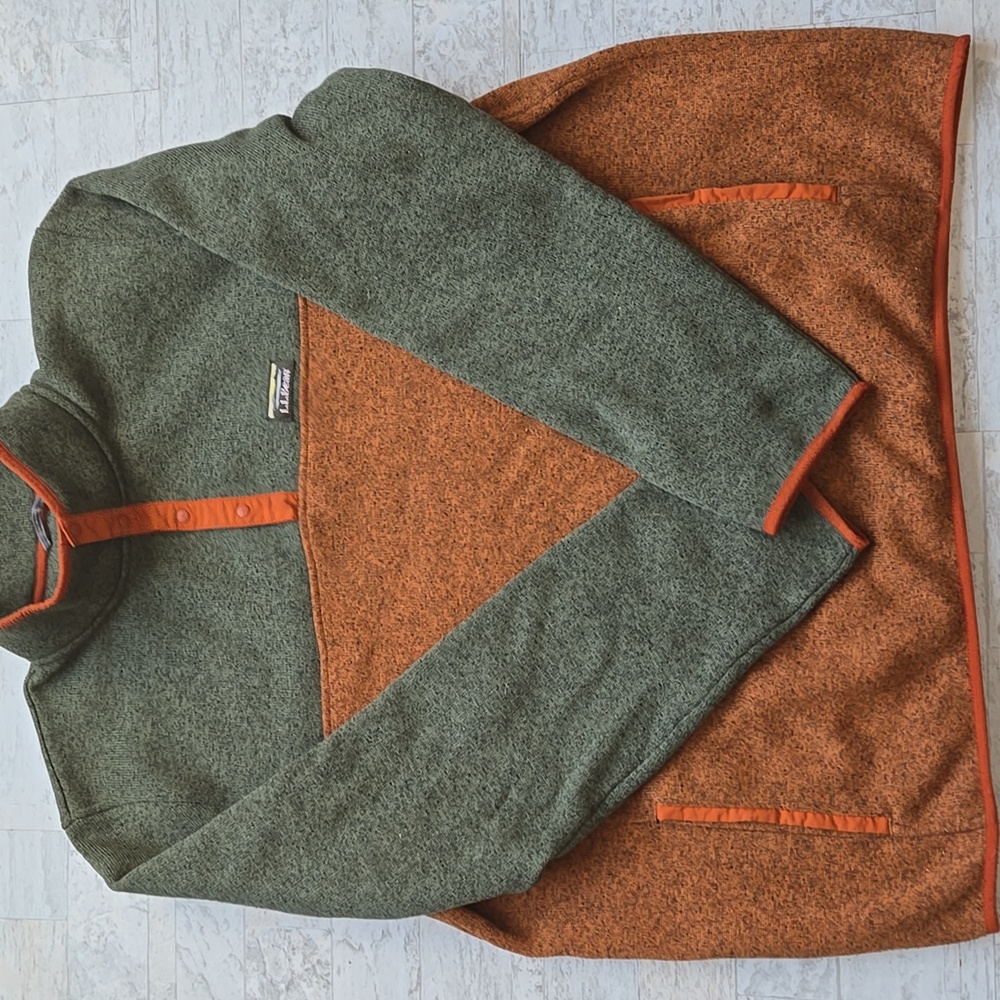 L.L. Bean Mens Sweater Pullover Fleece Colorblock Dize XXL 2X TALL - Picture 12 of 12